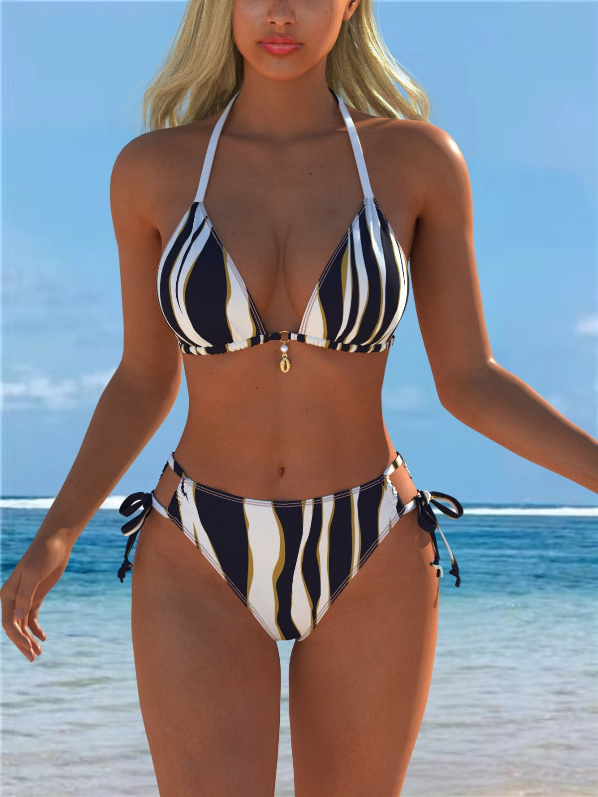 Bianca | Bikini Geometrico