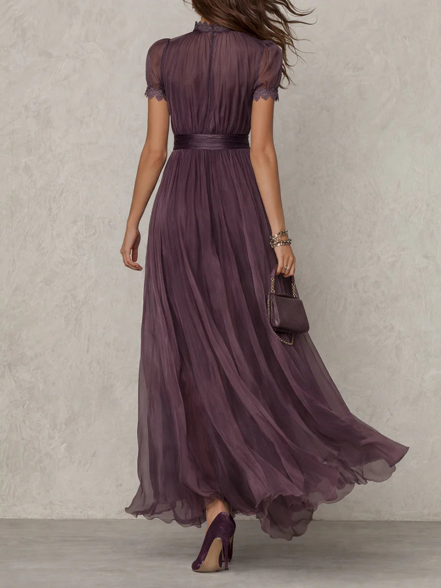 Julie | Abito Lungo In Chiffon